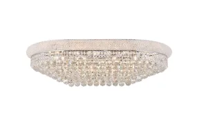 24 Light Flush Mount from the Primo Collection in Chrome Finish by Elegant Lighting