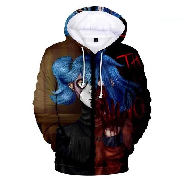 3D Sally Face Hoodies Sweatshirts Men/Women winter thin pullover Hoodie sally face Tops