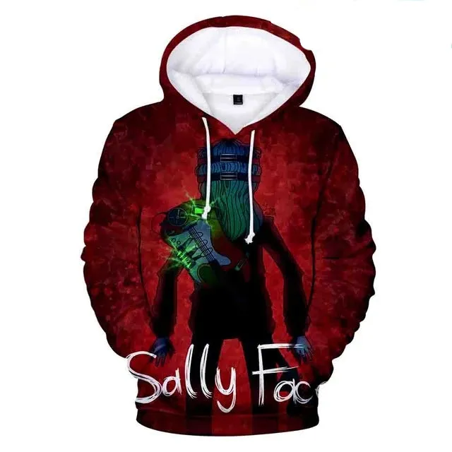 3D Sally Face Hoodies Sweatshirts Men/Women winter thin pullover Hoodie sally face Tops