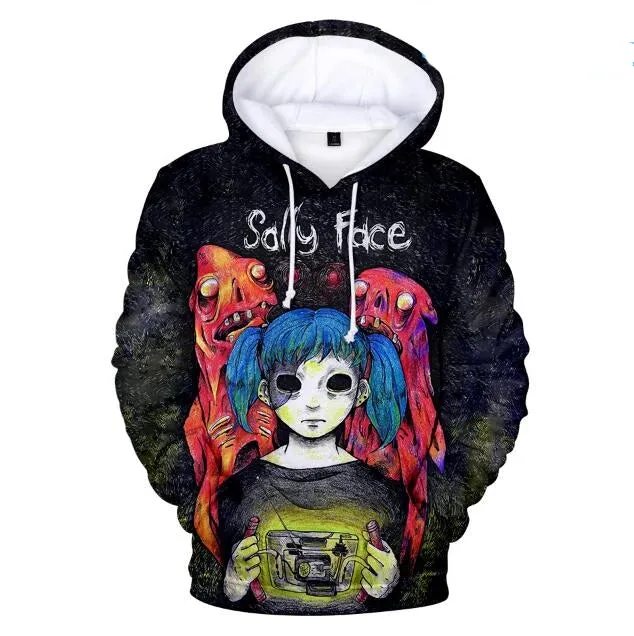 3D Sally Face Hoodies Sweatshirts Men/Women winter thin pullover Hoodie sally face Tops