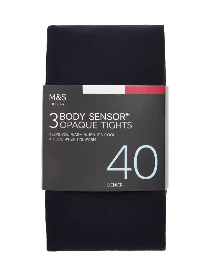 3pk 40 Denier Body Sensor™ Tights