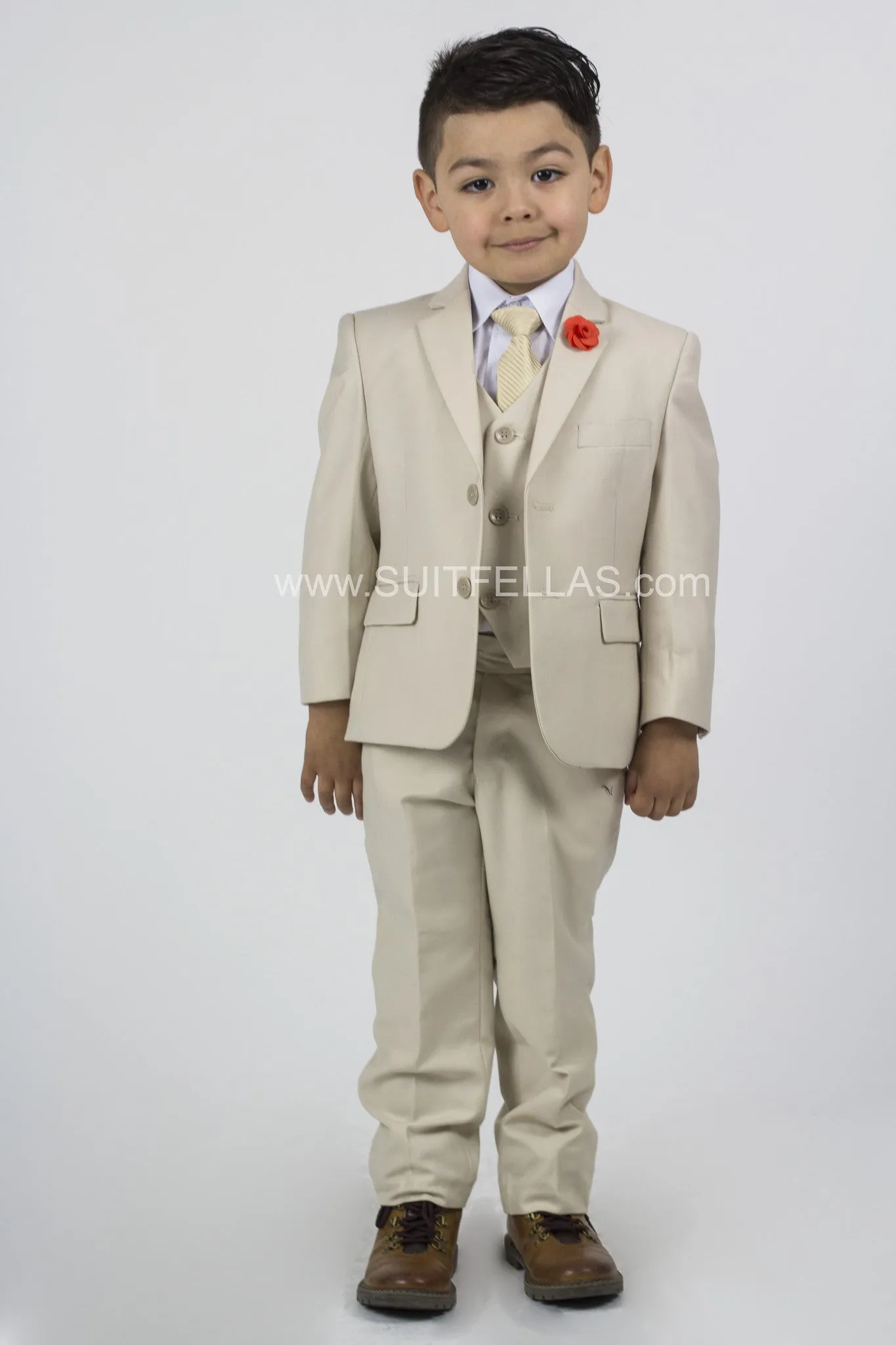 5 piece Kid's Suit Sand KID-4030