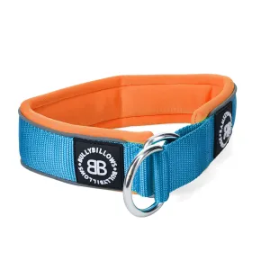 5cm Slip on Collar | Foam Padded - Light Blue x Orange