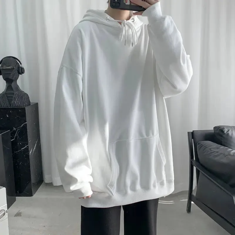 Aidase Fashion Brand Men's Hoodies Spring Autumn Hip Hop Streetwear Men Pullover Sweatshirts Hoodies Mens Solid Color Hoodie Male
