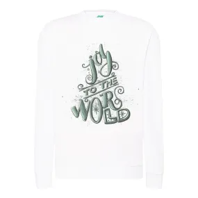 Aktion: Joy to the World Green Christmas Sweatshirt