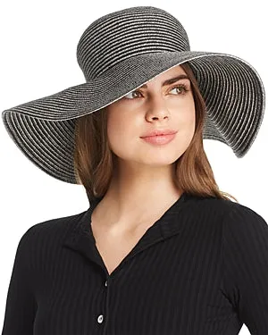 Aqua Two-Tone Packable Floppy Sun Hat