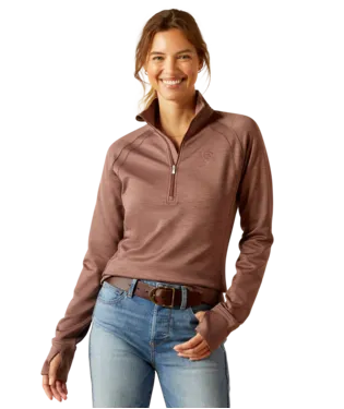 Ariat Women's Twilight Mauve Tek Team 1/2 Zip Sweatshirt