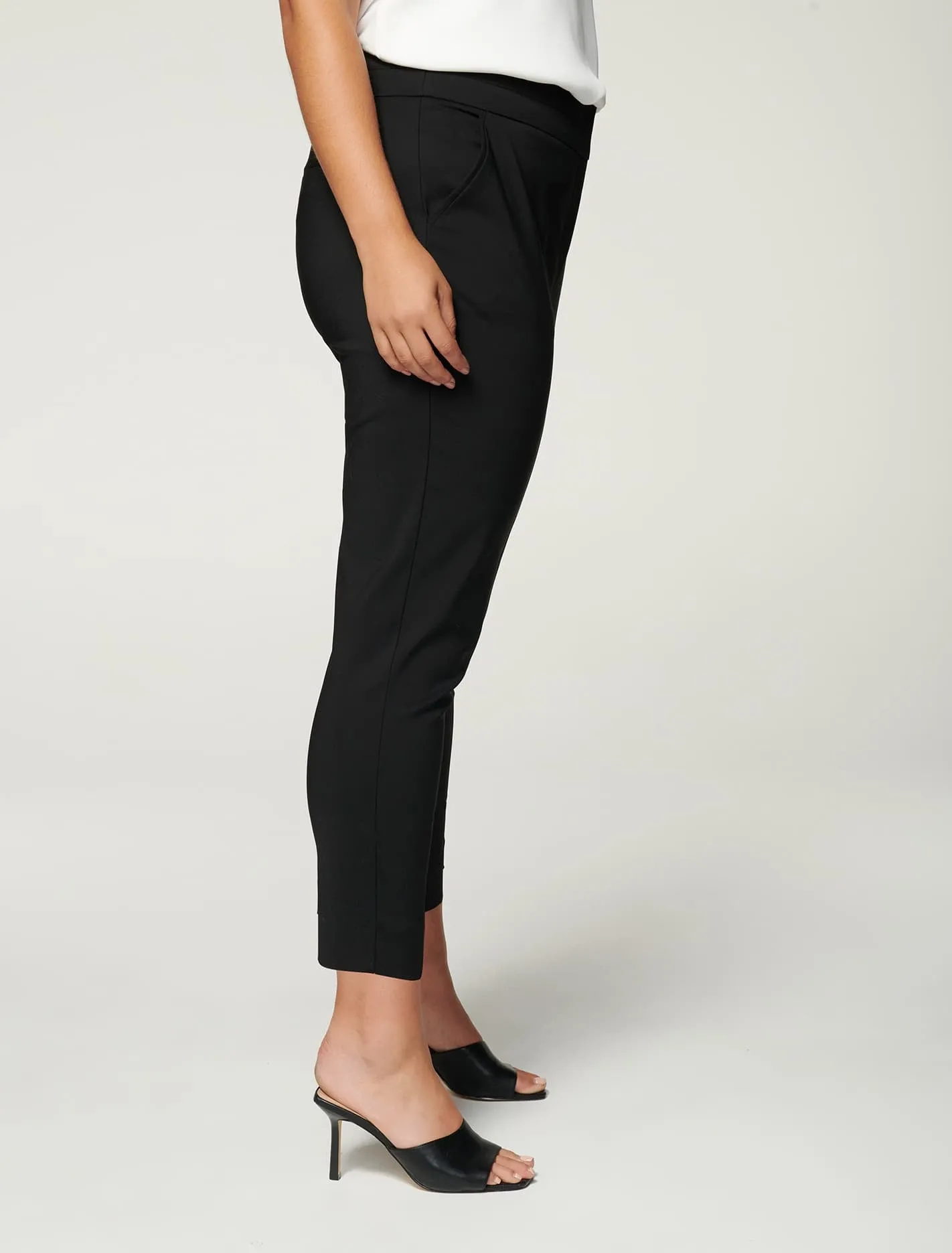 Audrey High Waist Cropped Curve Pant