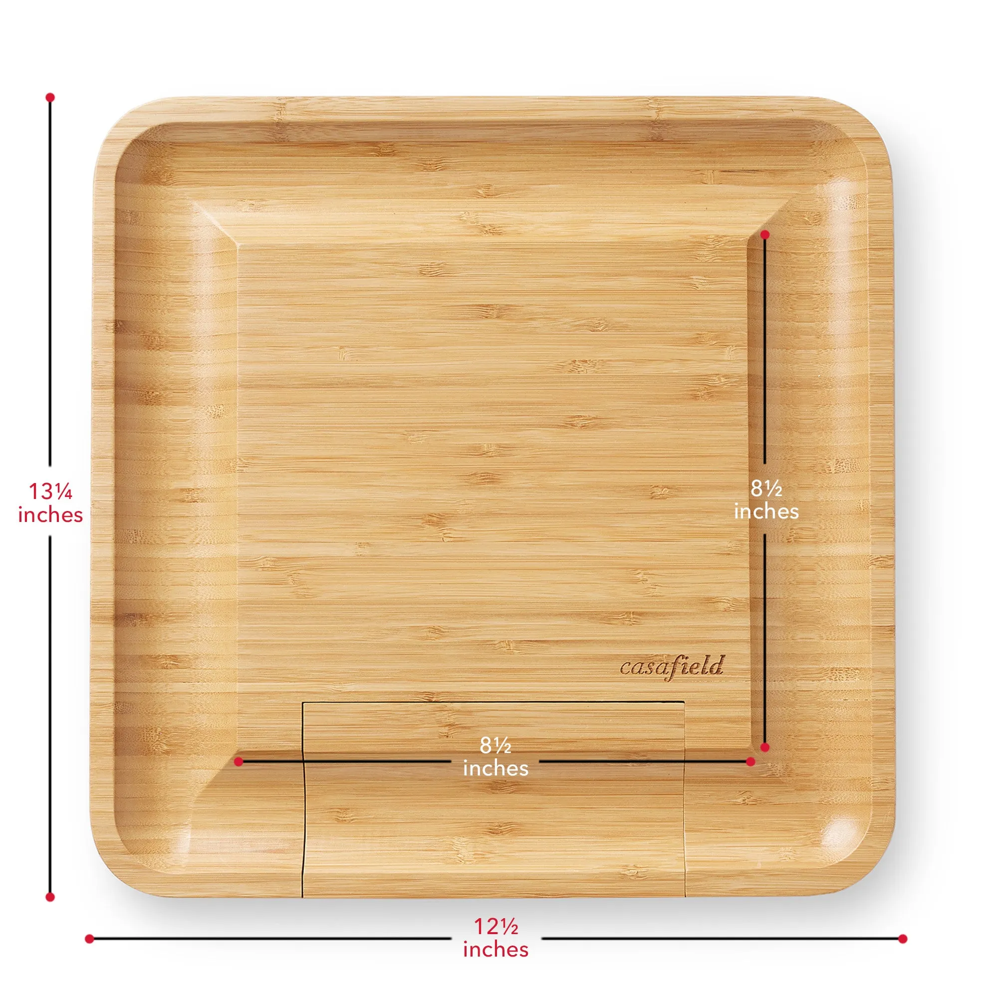 Bamboo Cheese Board & Knife Gift Set, Charcuterie Serving Tray