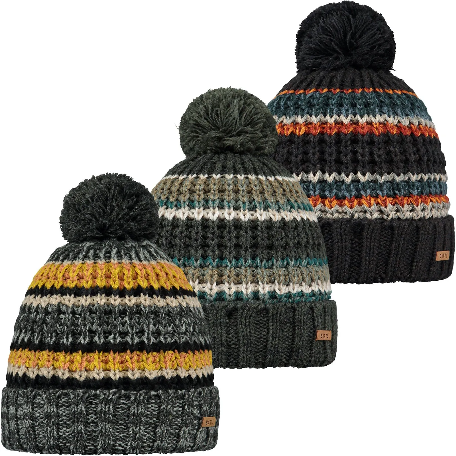 Barts Kids Goser Pom Pom Mixed Knit Bobble Hat