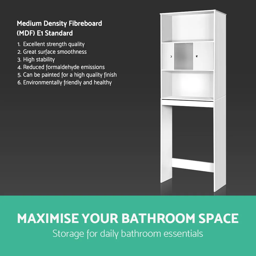 Bathroom Storage Cabinet Over The Toilet Unit Shelf Storage White