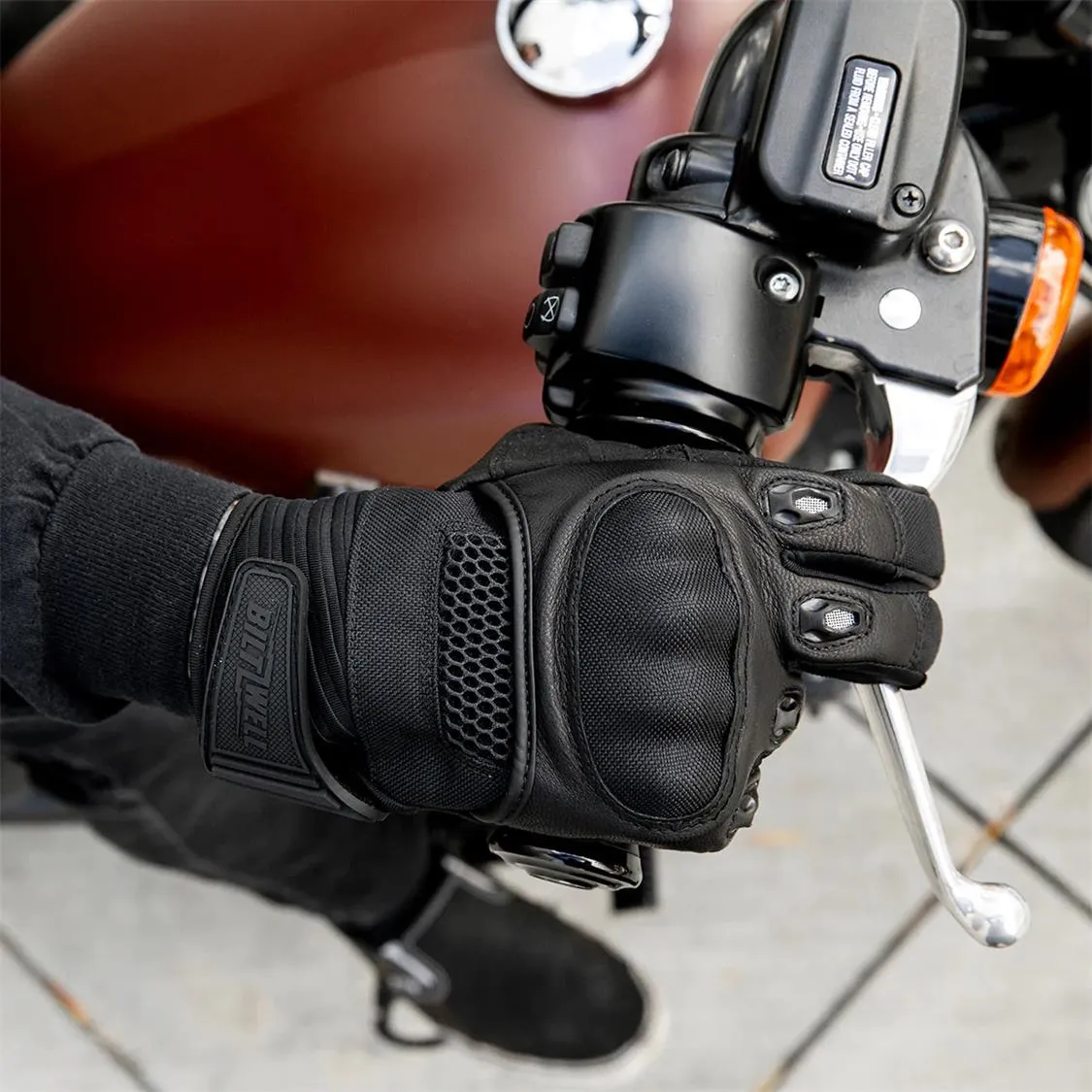 BILTWELL BRIDGEPORT TEXTILE GLOVE [BLACK OUT]