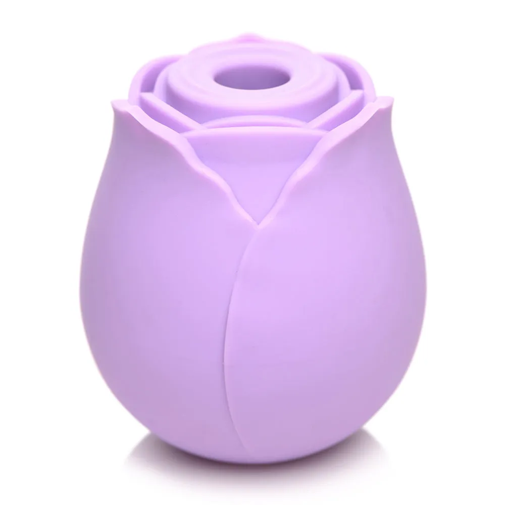 Bloomgasm 10X Wild Rose Silicone Suction Clit Stimulator Purple