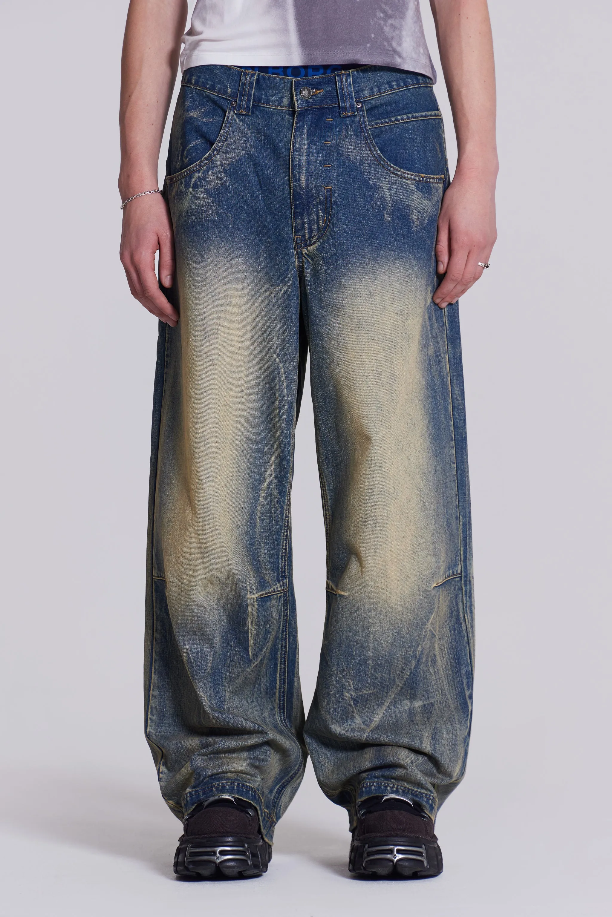 Blue Ethereal Colossus Jeans