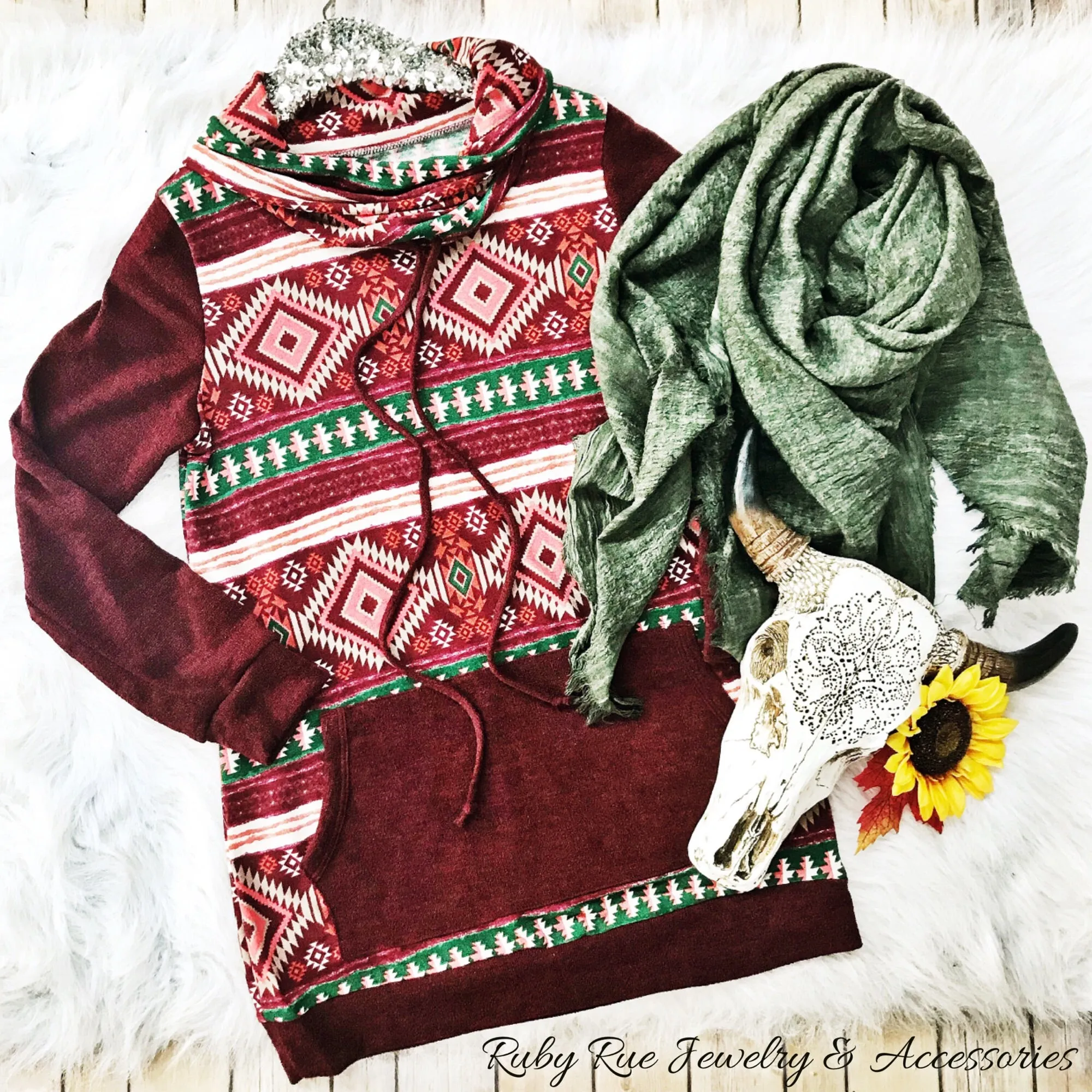 Burgundy Winter Tunic