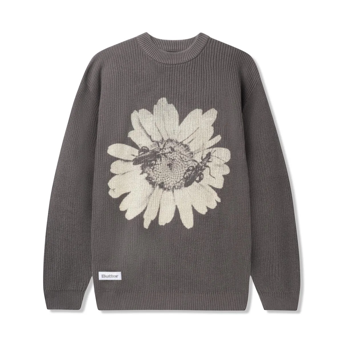 Butter Goods Sunflower Knit Sweater Charcoal