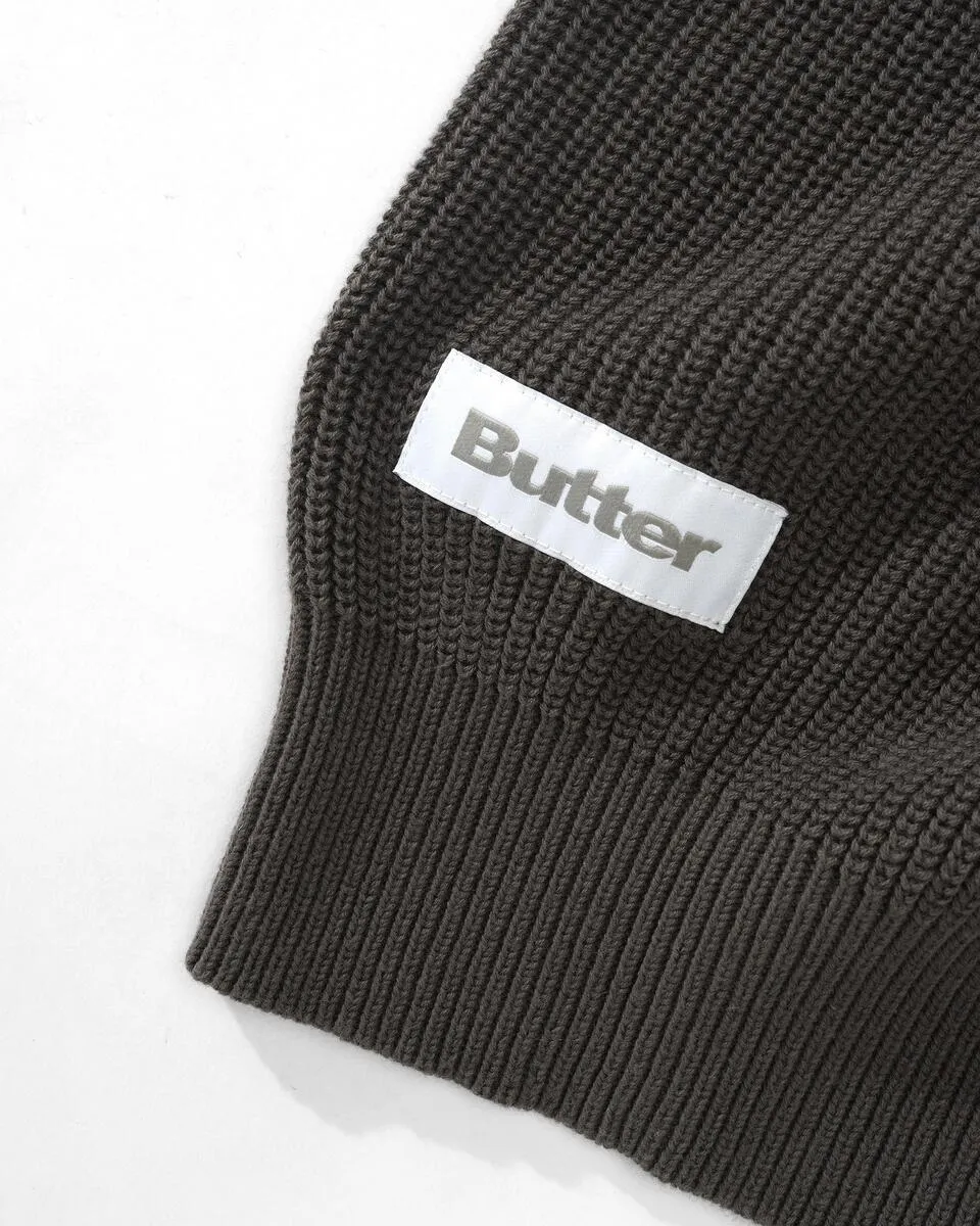 Butter Goods Sunflower Knit Sweater Charcoal