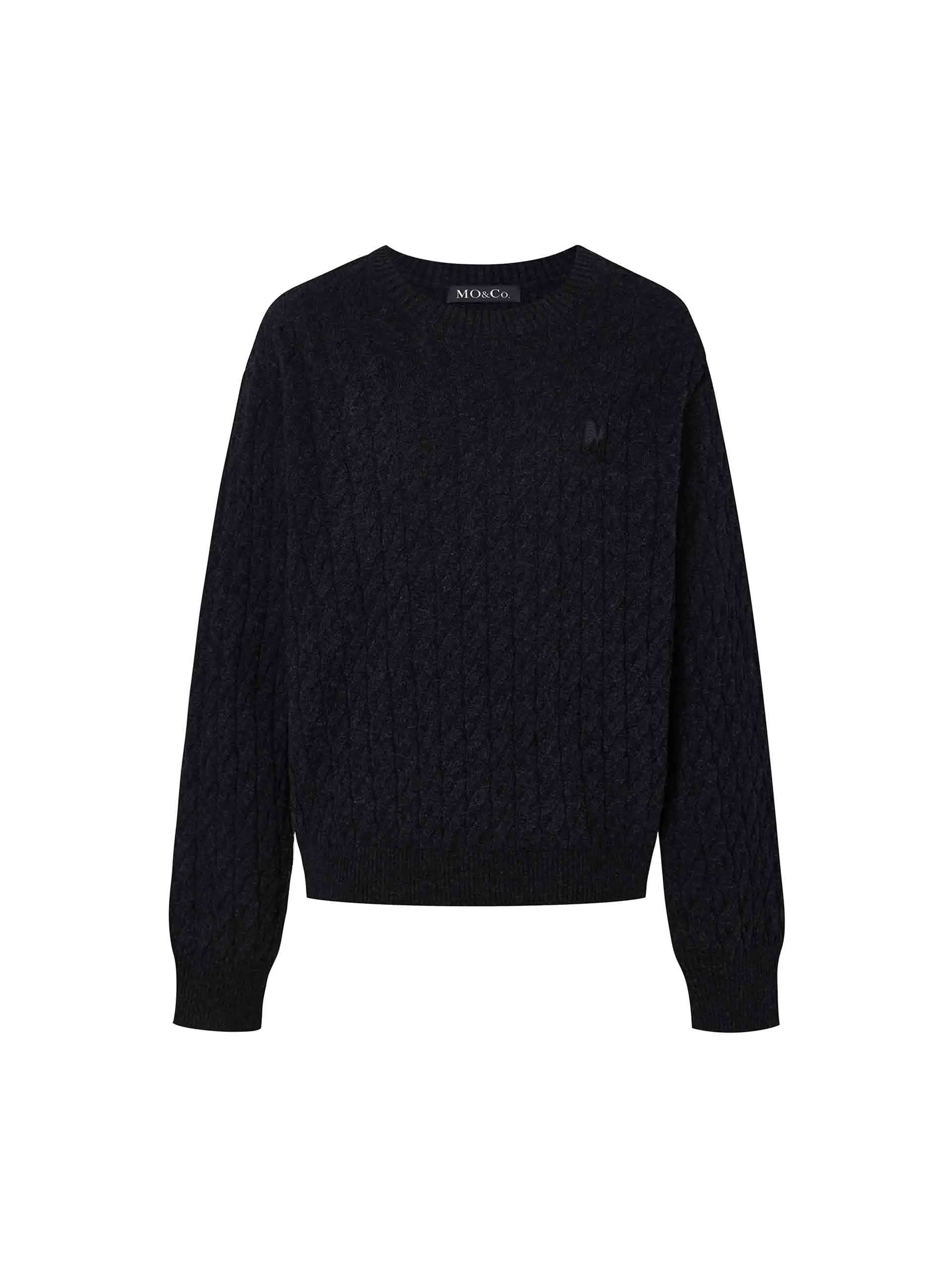 Cable Texture Knit Sweater