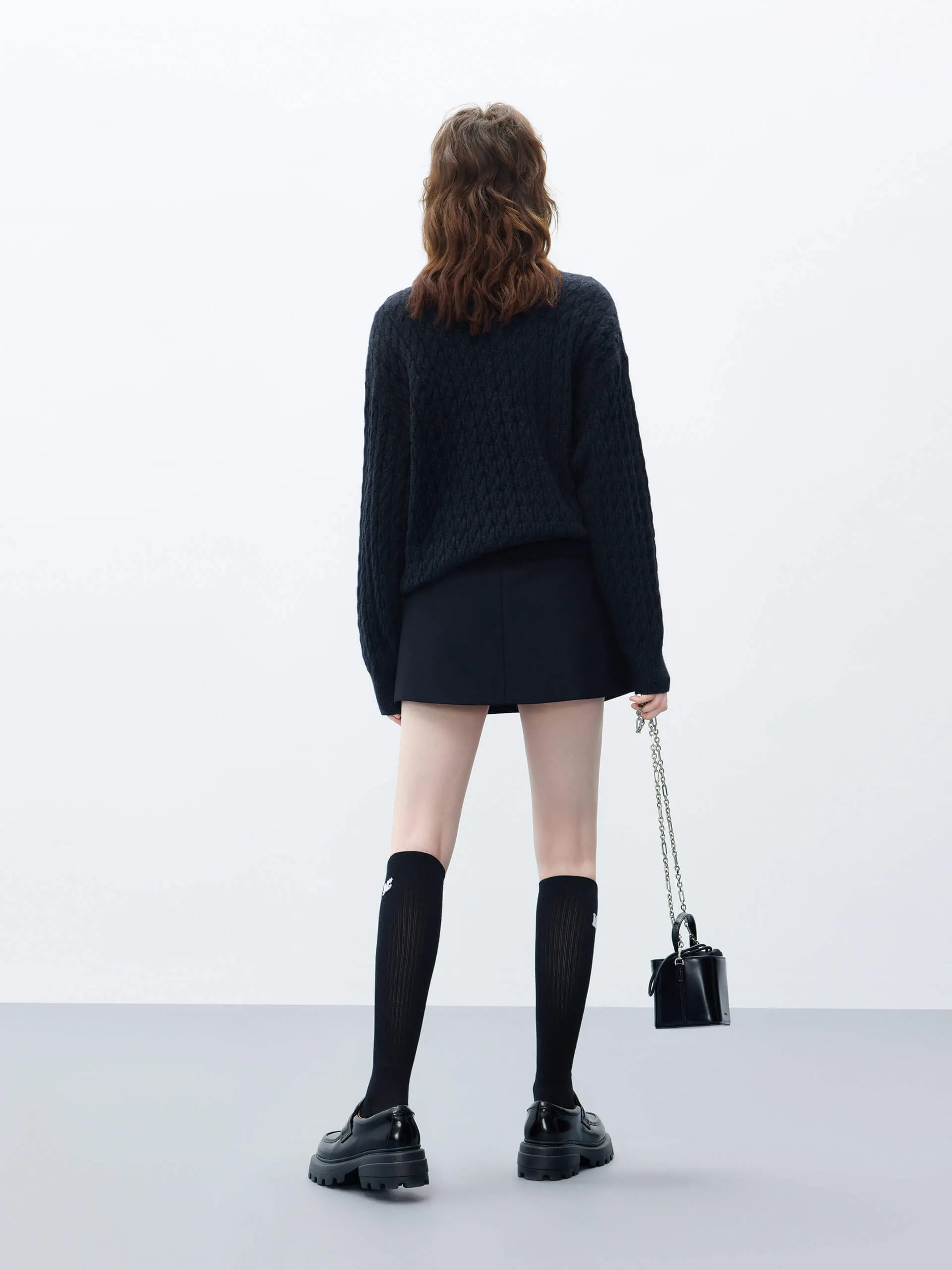 Cable Texture Knit Sweater