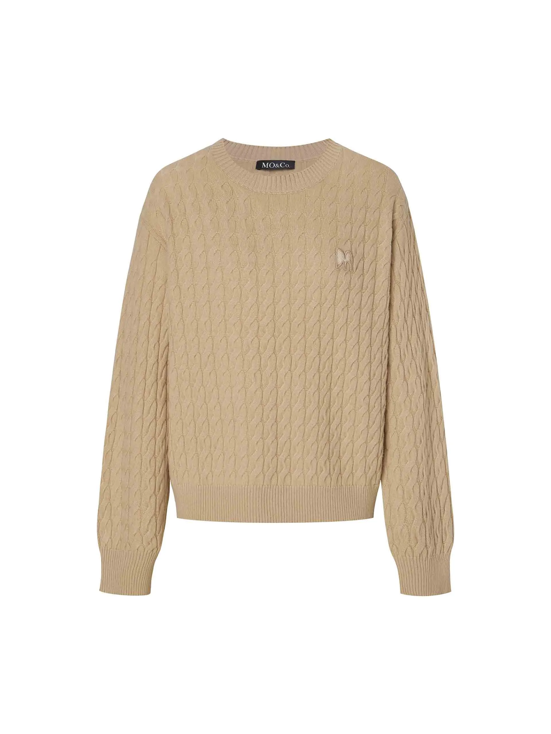 Cable Texture Knit Sweater