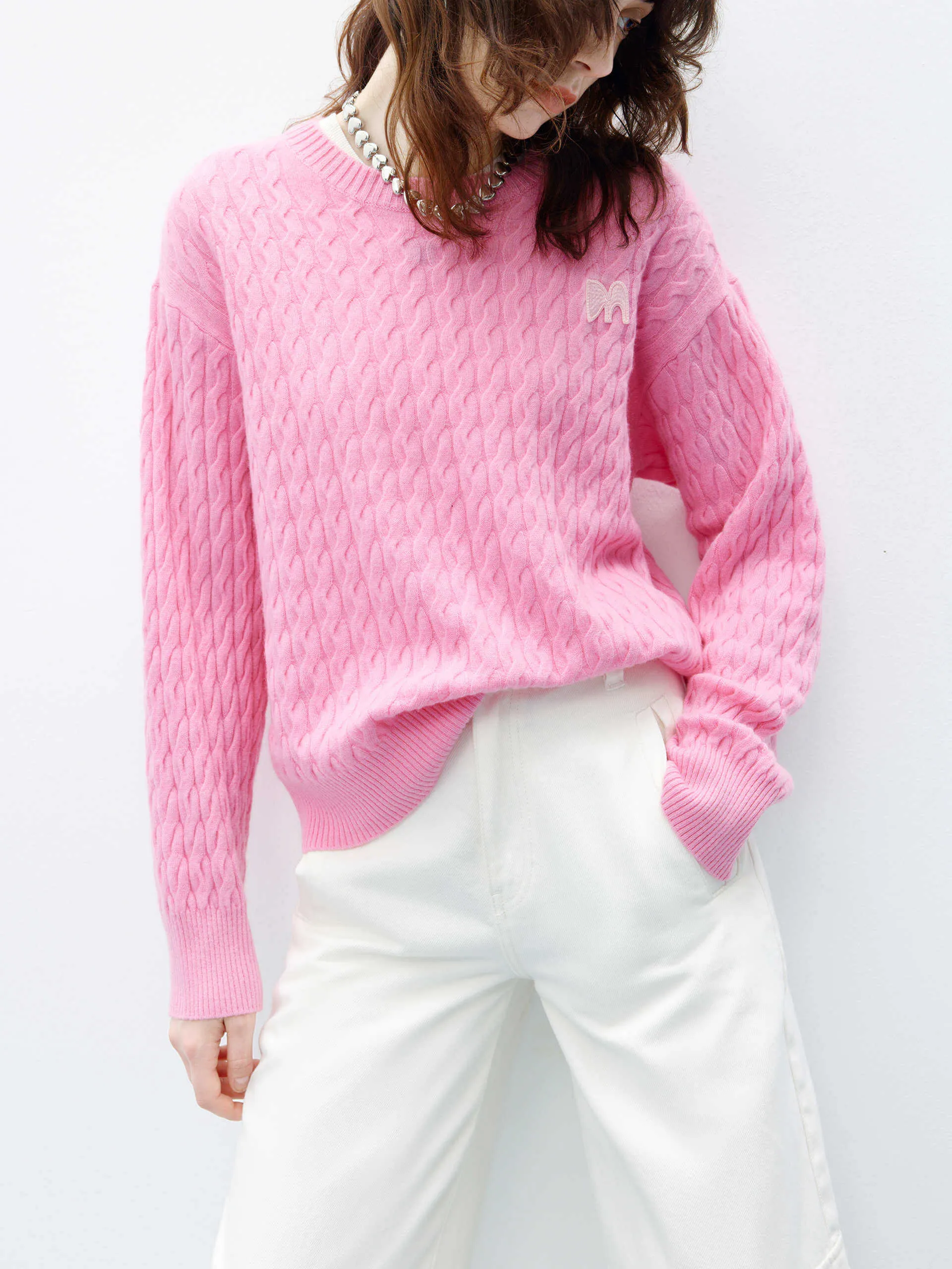 Cable Texture Knit Sweater