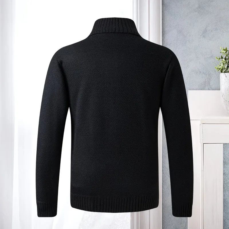 Cardigan Long Sleeve Knit Sports Sweater