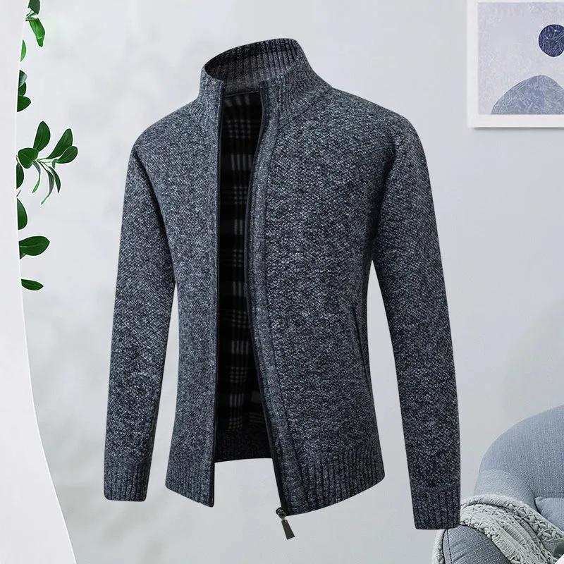 Cardigan Long Sleeve Knit Sports Sweater