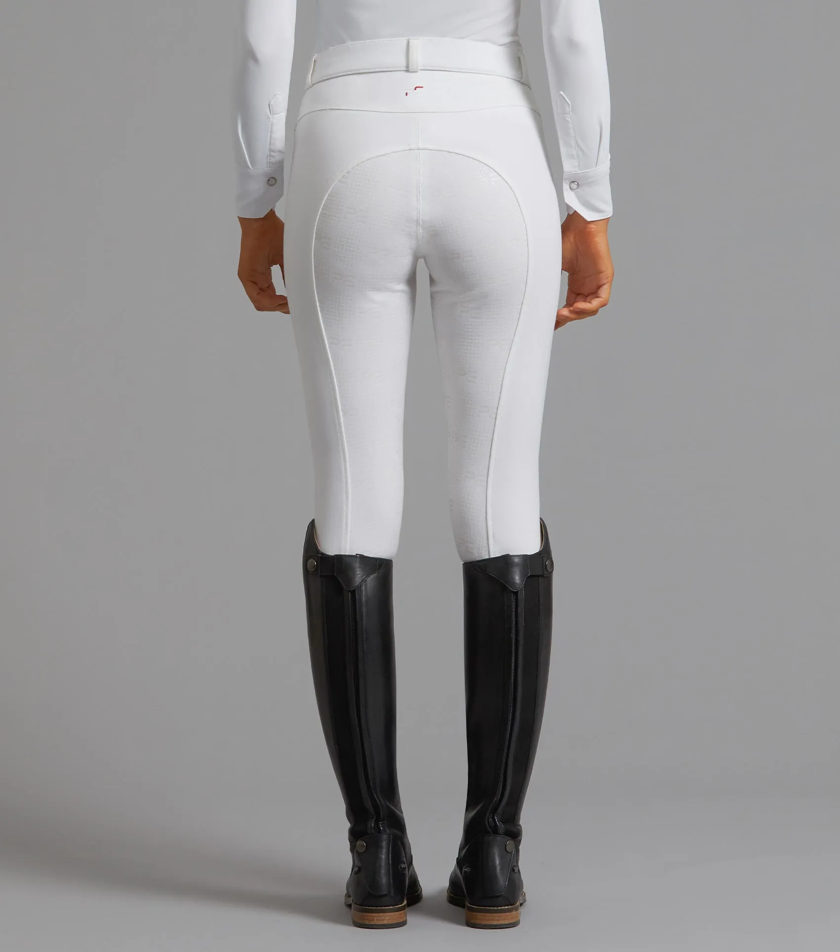 Cassa Ladies Full Seat Gel Competition Riding Breeches White