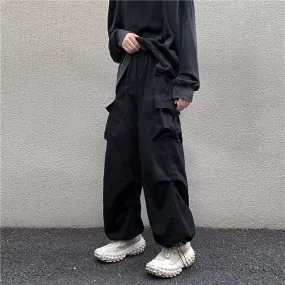 Casual Pants Men Oversized Baggy Wide Leg Trousers Elastic Waist Hip Hop Streetwear Joggers Fashion Harajuku Men Pants