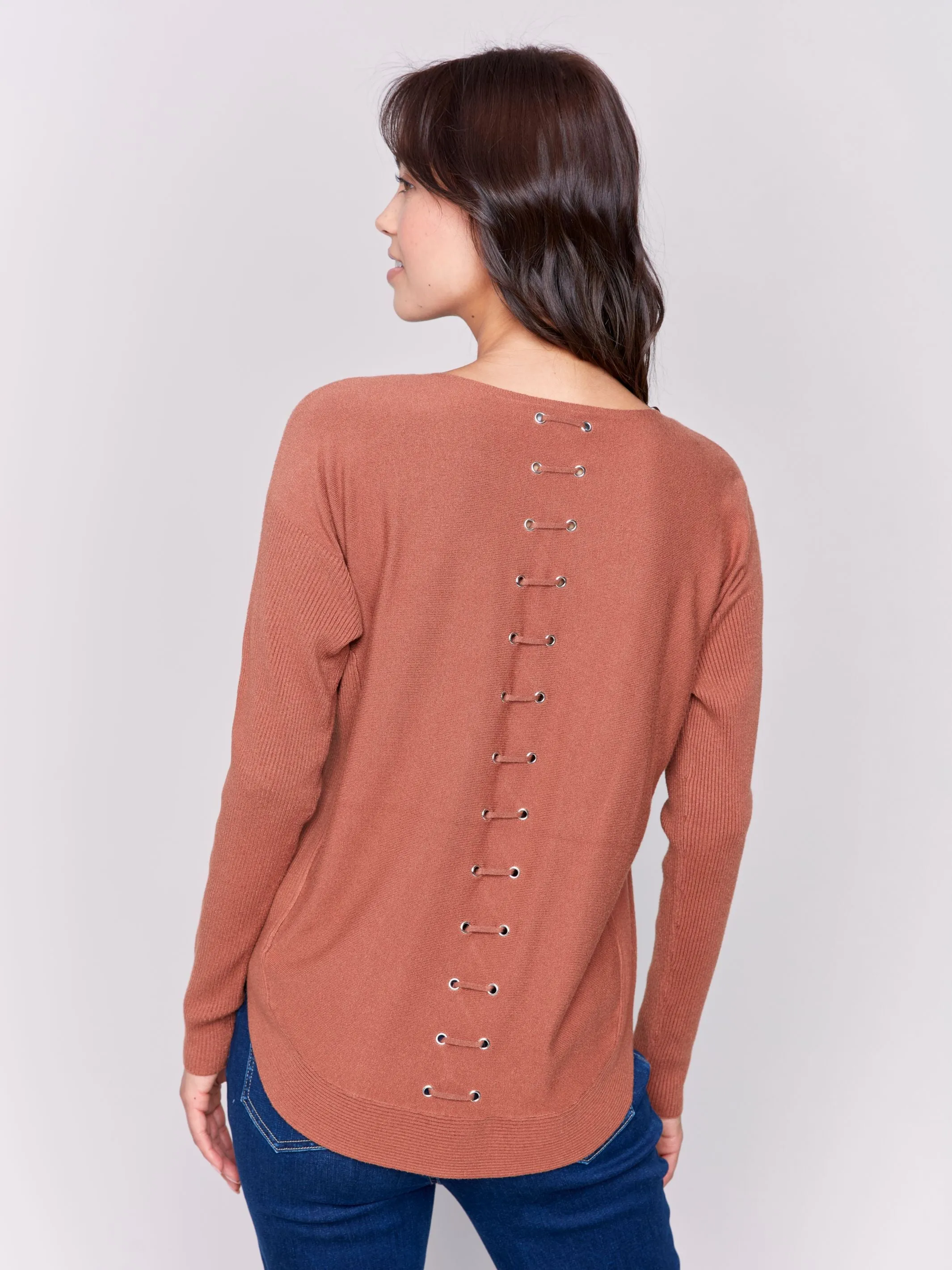 Charlie B- Round Hem Sweater