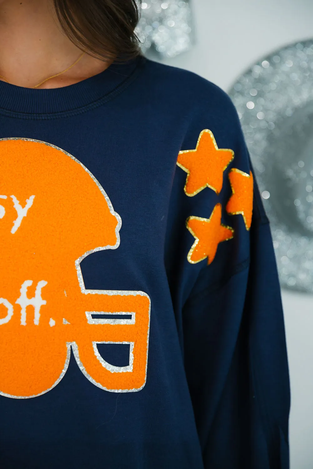 CLASSY UNTIL KICKOFF HELMET STAR PULLOVERS