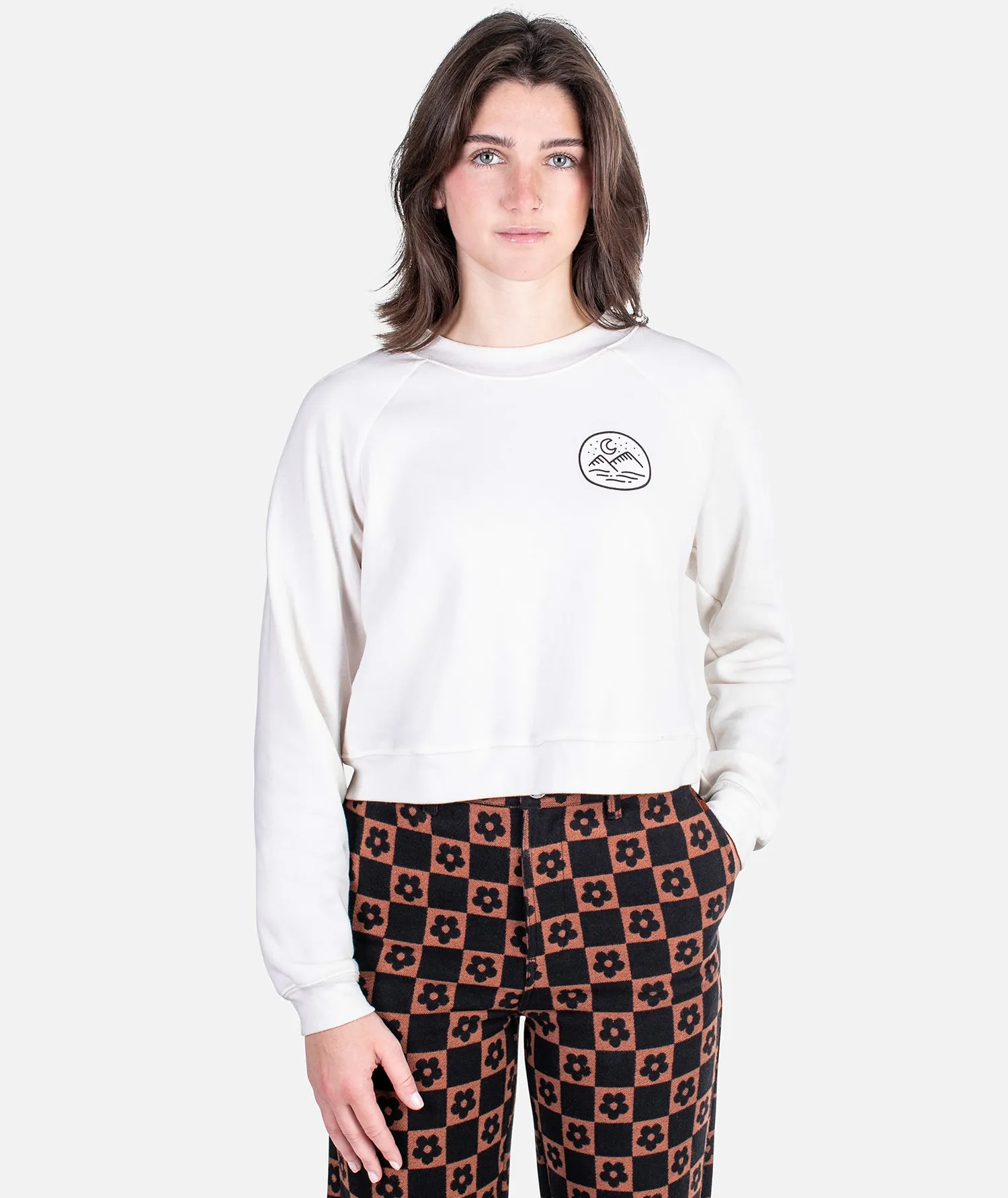 Cold Nights Raglan Fleece - White