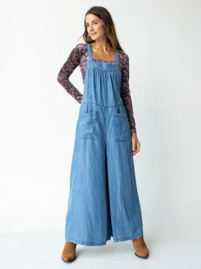 Dakota Tie Overall - Denim Blue