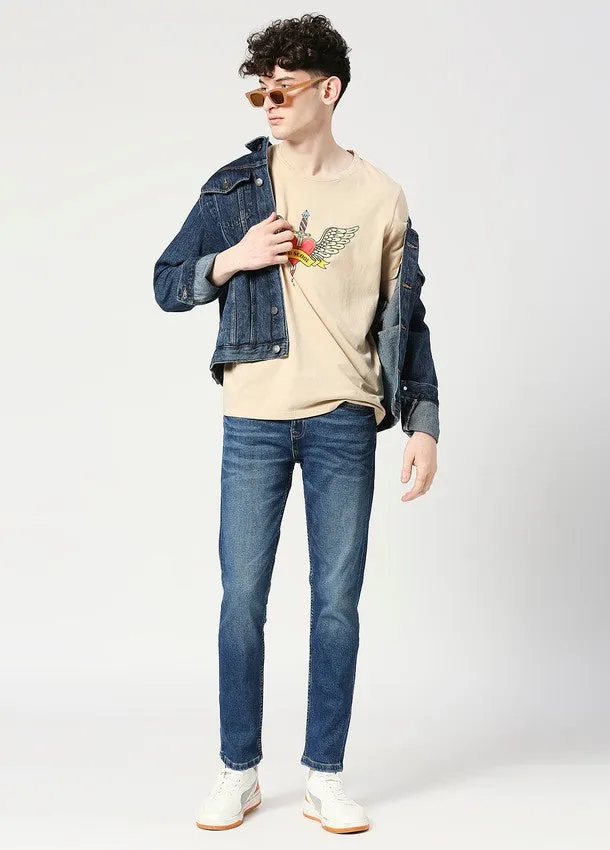 Dark Blue Cruz Skinny Fit Basic Jeans