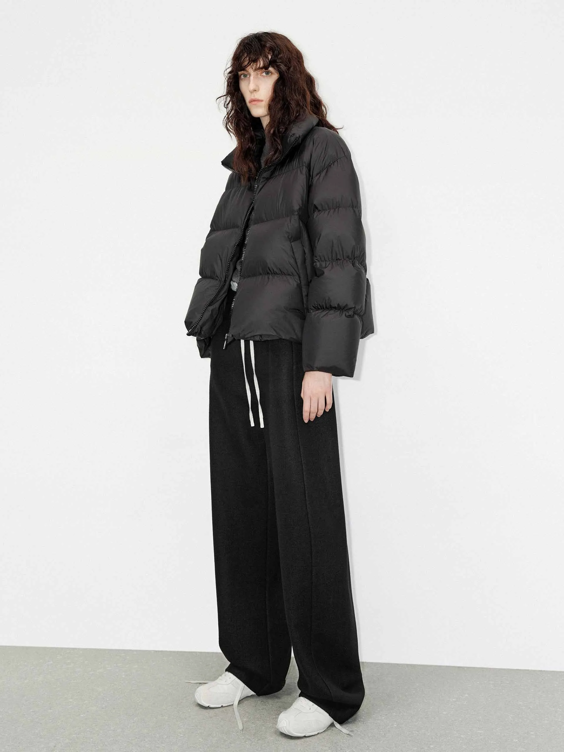 Deconstructed Waist Straight Pants