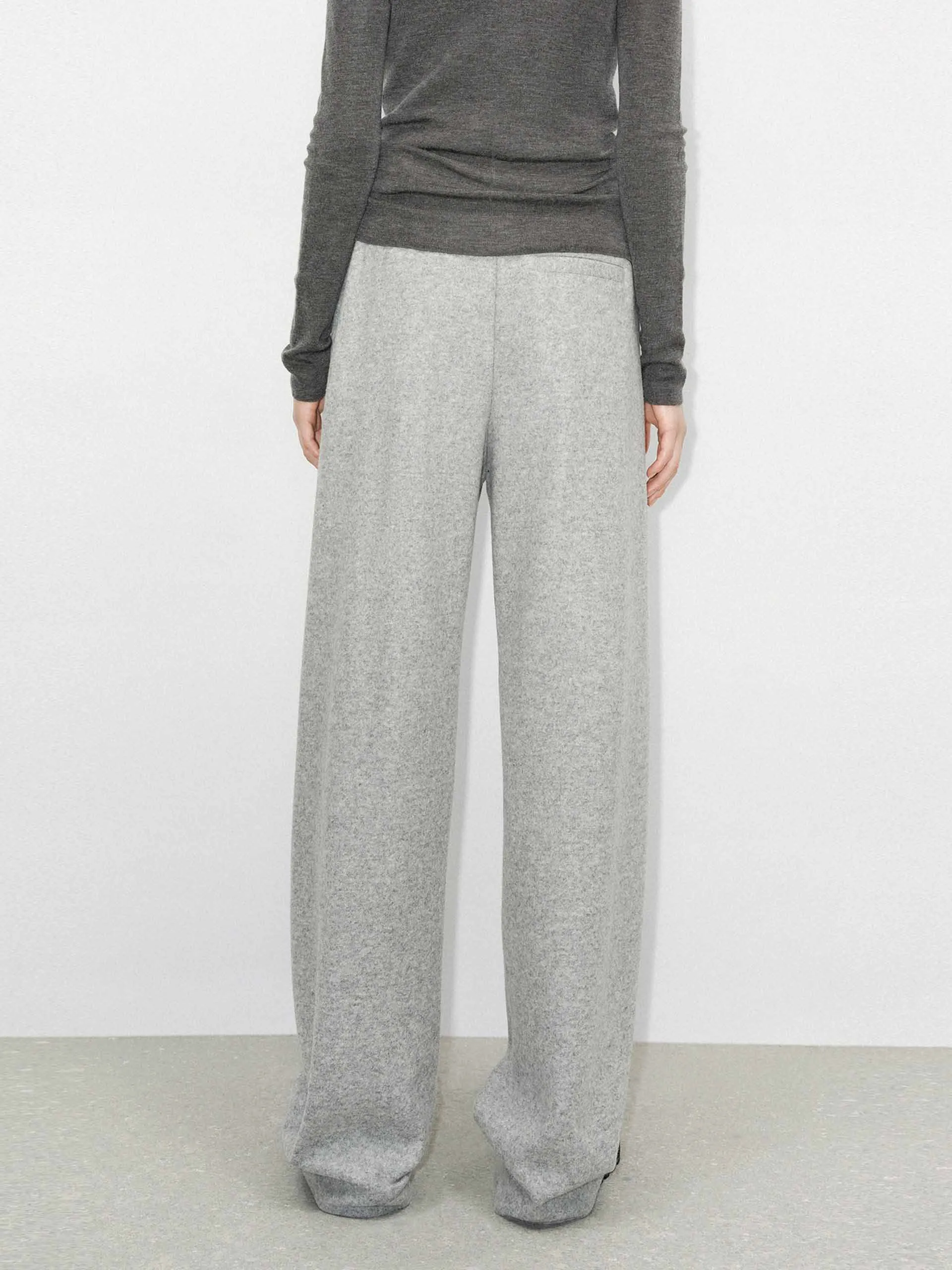 Deconstructed Waist Straight Pants