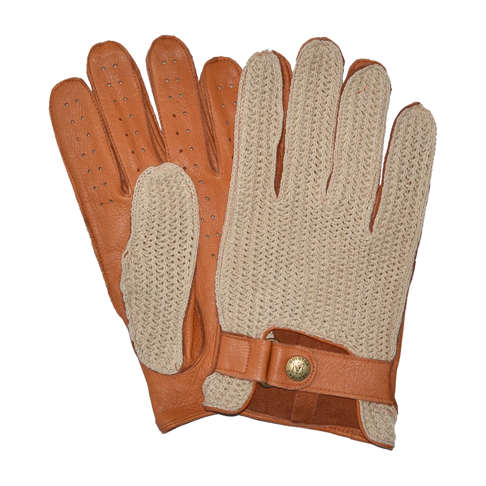 Deerskin Leather String Back Driving Gloves