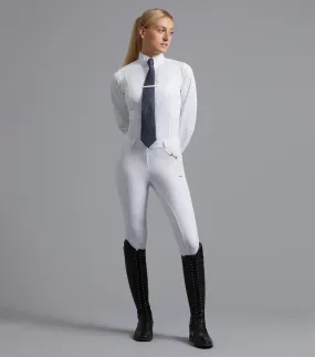 Delta Ladies Full Seat Gel Competition Riding Breeches White