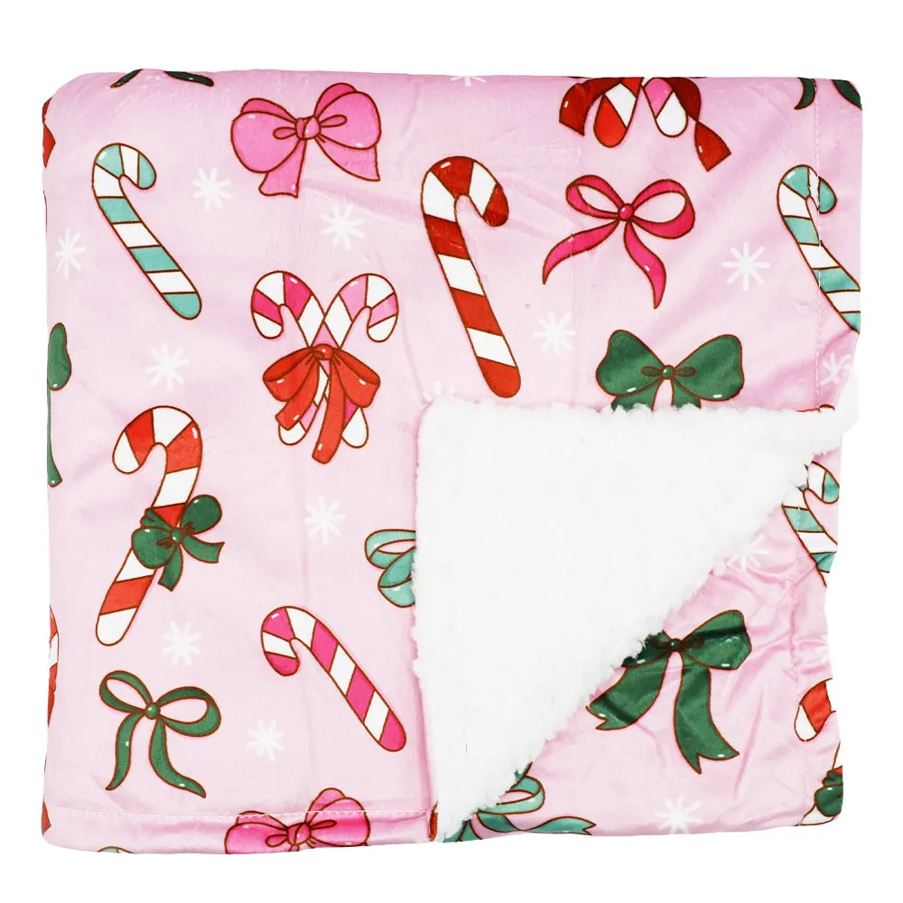 Dog Blanket - Candy Cane Coquette