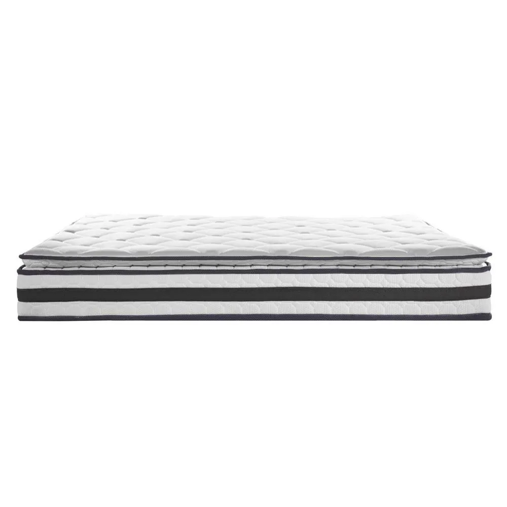 Double Package | Kewarra Bed White & Normay Series Pillow Top Mattress (Medium Firm)