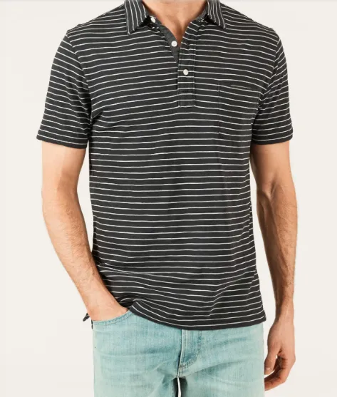 Faherty | Short Sleeve Indigo Polo