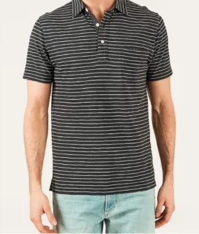 Faherty | Short Sleeve Indigo Polo