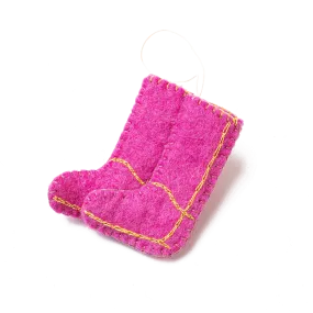 Felt Garden Boots Ornament