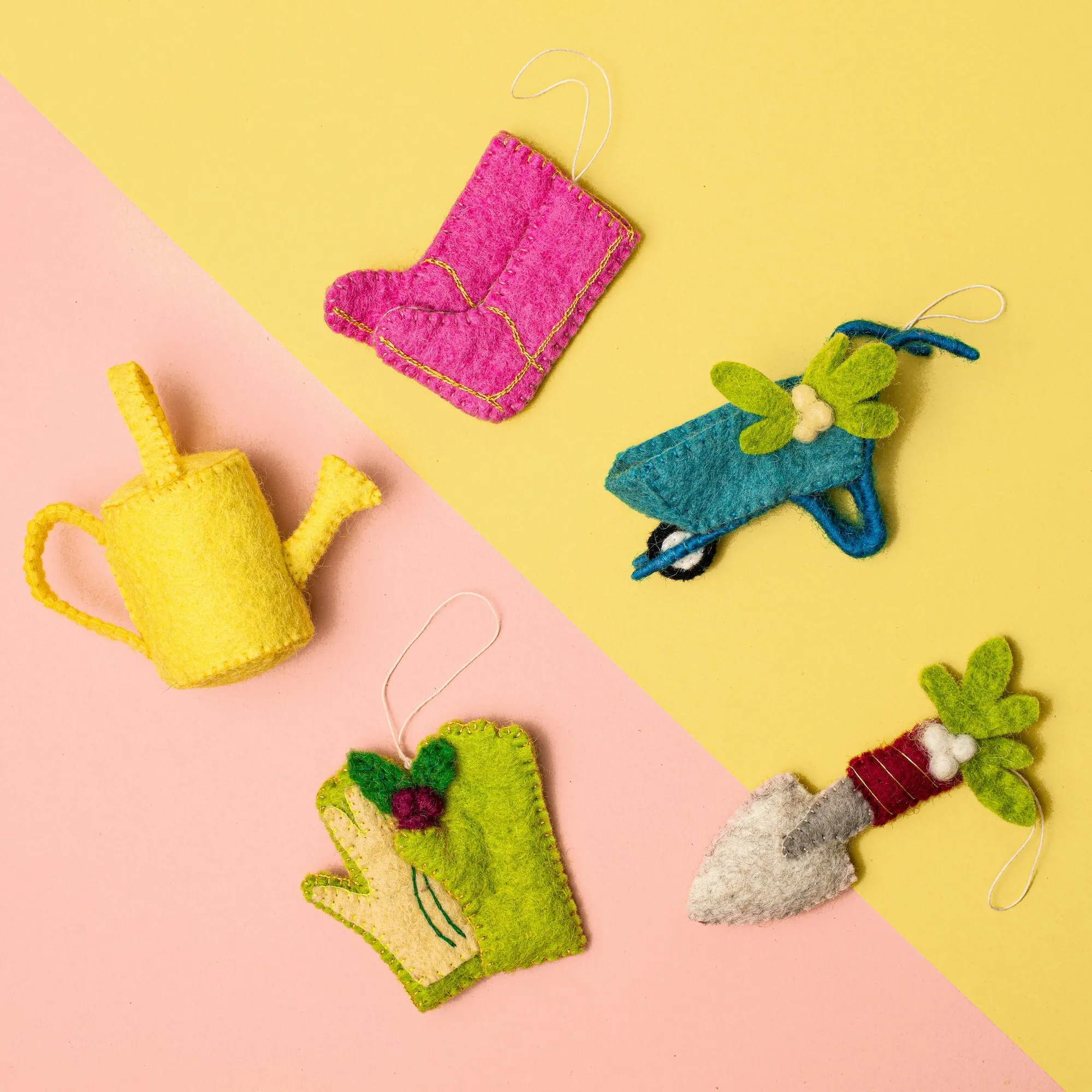 Felt Garden Boots Ornament