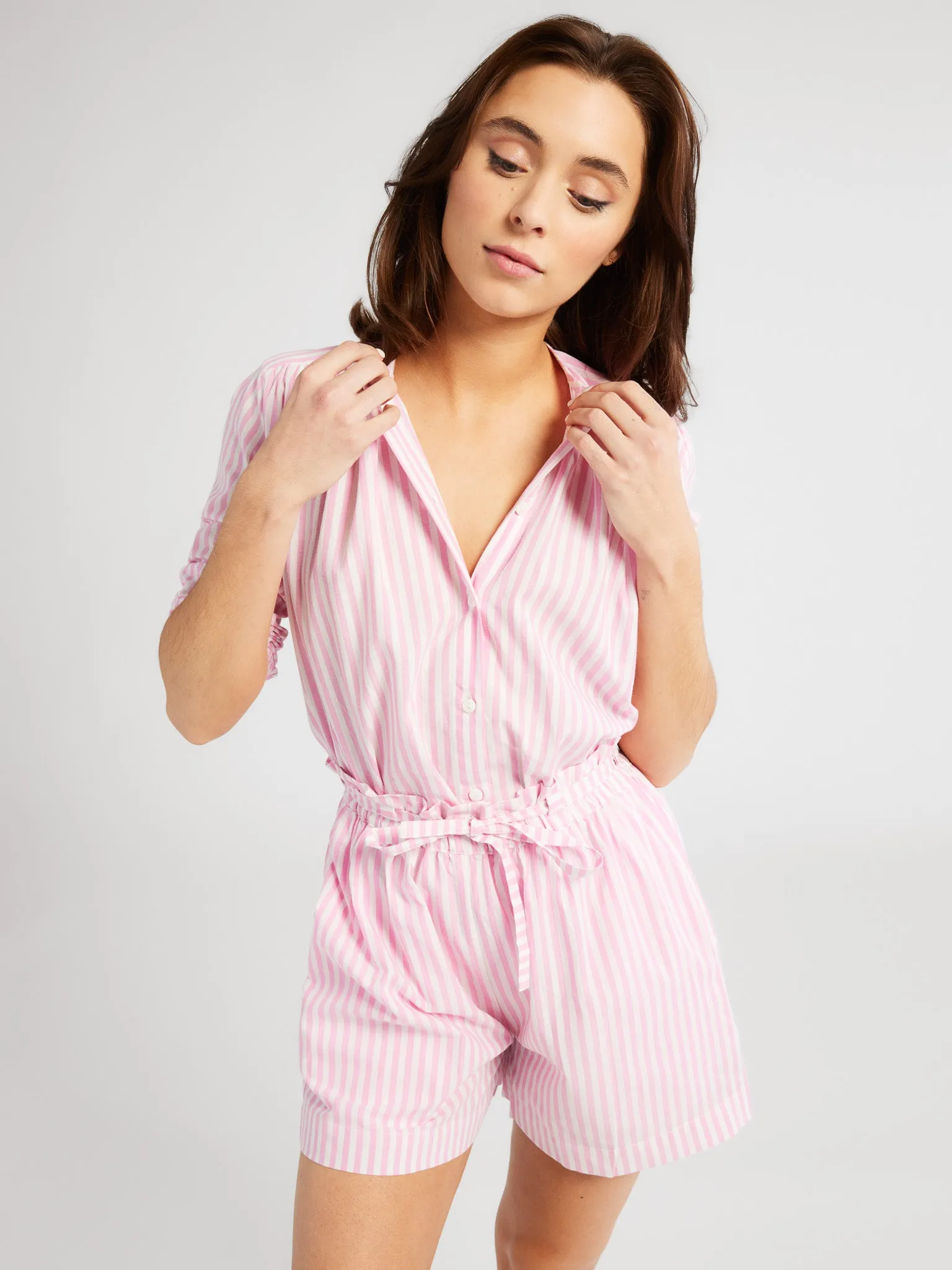 Florian Top in Bubblegum Stripe