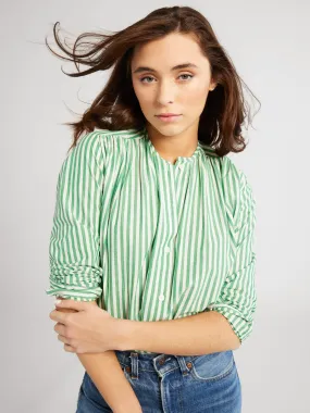 Florian Top in Kelly Stripe