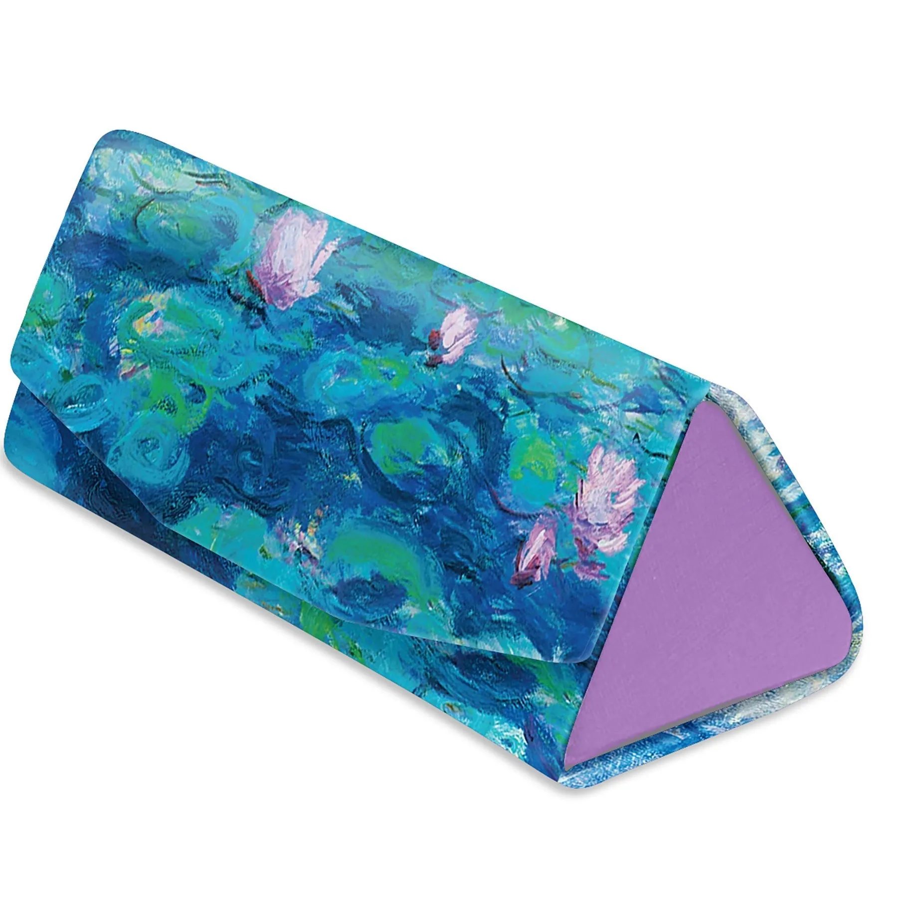 Folding Glasses Case - Vegan, Trifold, Monet Nympheas