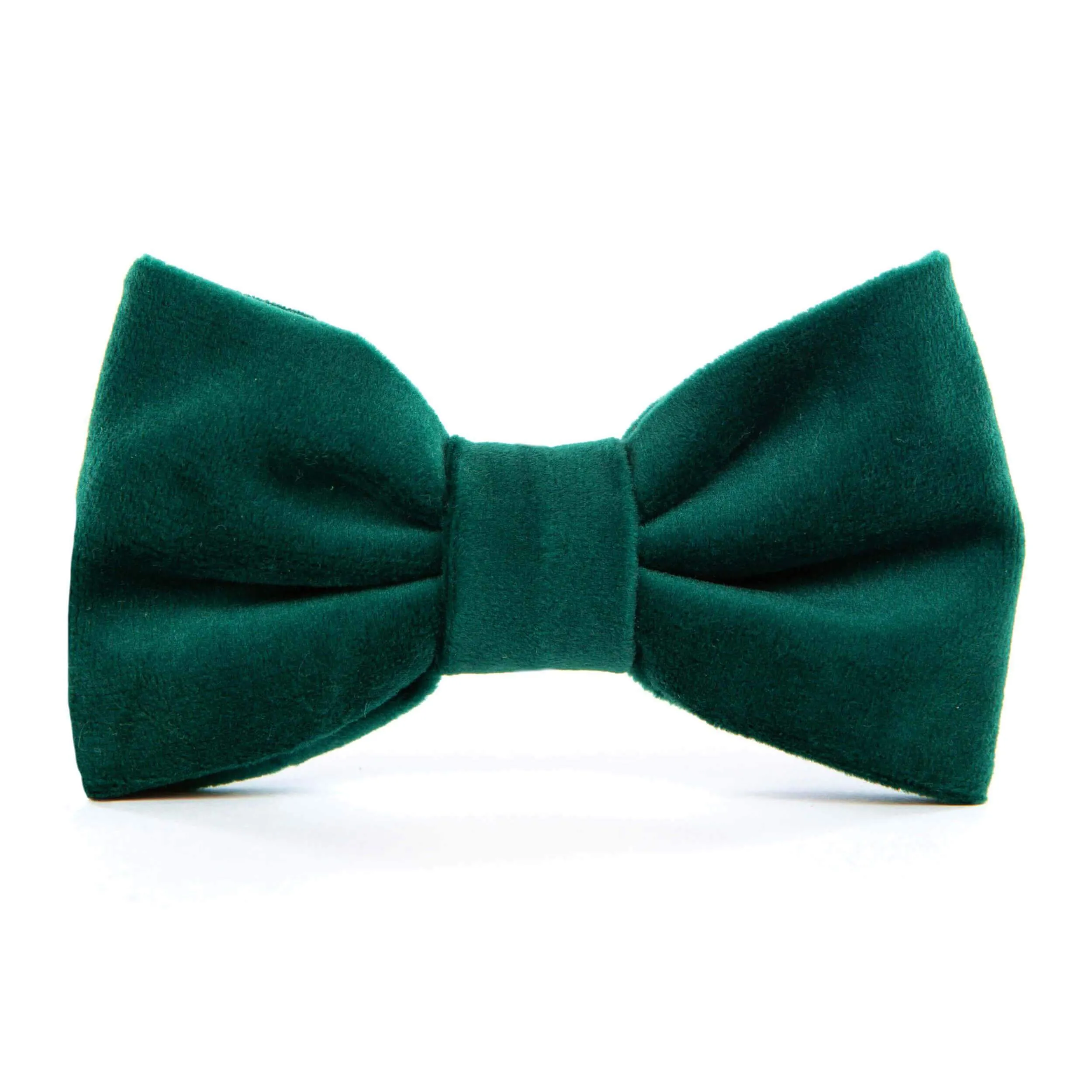 Forest Green Velvet Dog Bow Tie