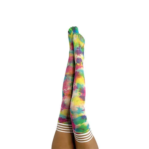 Gilly Rainbow Tie Dye Thigh-High