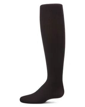 Girls' Elegant Ribbed Nylon Tights